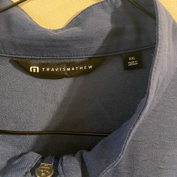 Travis Mathew Valley View Full Zip Golf Jacket Royal Blue Size 2XL XXL - Picture 3 of 5